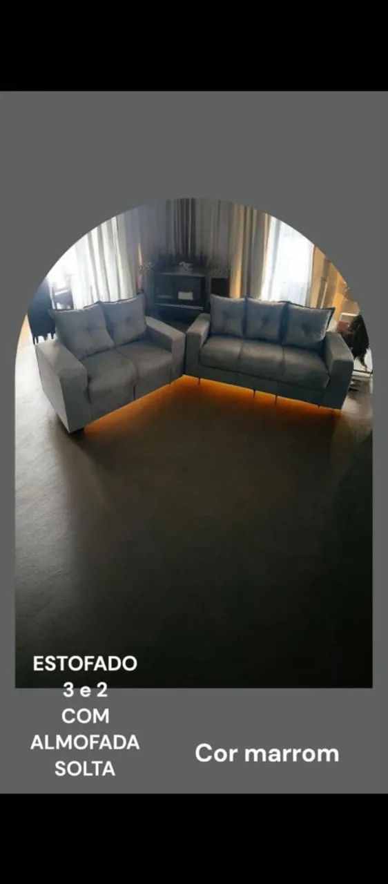Sofá de 2 e 3 lugares novo65569089710210120