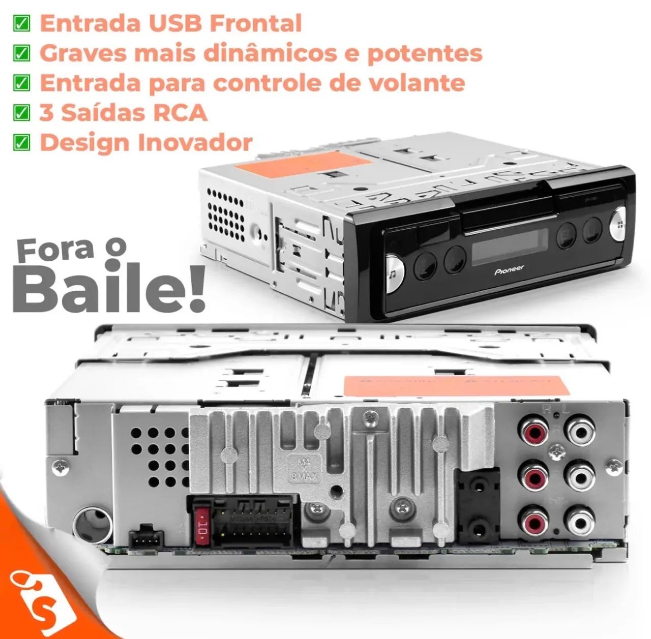 Pioneer Smart Sync - Bluetooth, suporte de celular integrado  - Foto 2