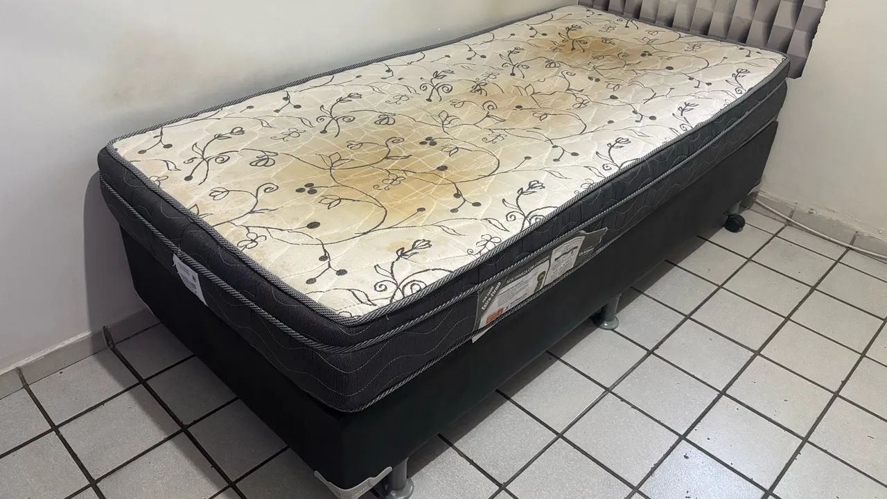 Cama solteirão box completa (Colchão + Base) - Foto 2