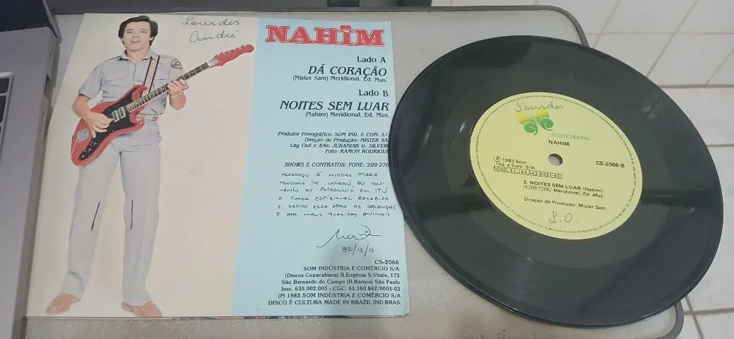 Ep Nahim Dá Coração / Noites Sem Luar (1983) Copacabana - Foto 3