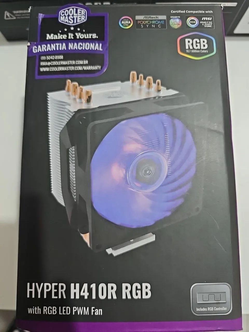 Cooler Master Hyper H410R RGB - Cooler para Processador Intel e AMD