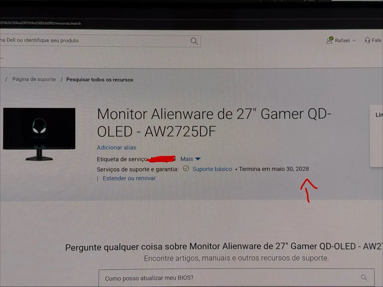 Monitor Oled 360hz Alienware - Foto 5