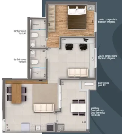 PLANTA 60m²