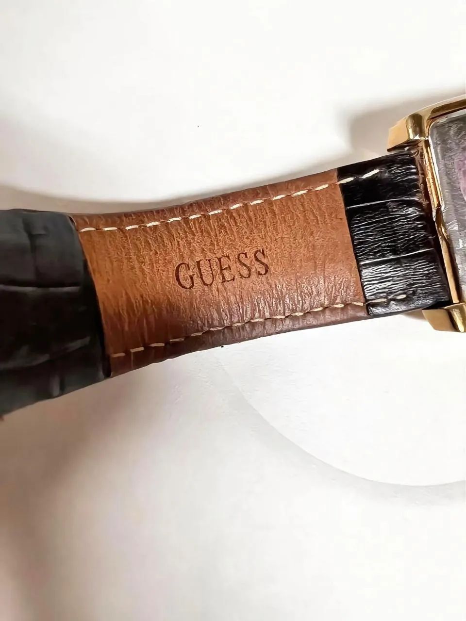 Guess Retangular Chrono Bronze - Foto 3