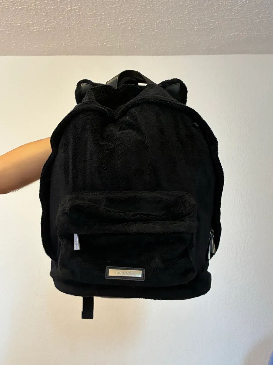 Mochila pelúcia gatinho