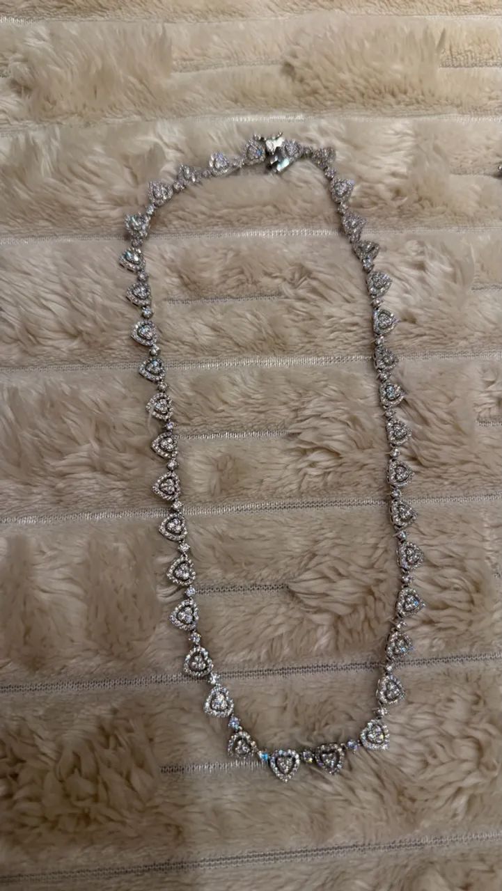 Riviera colar e pulseira coração prata  - Foto 4