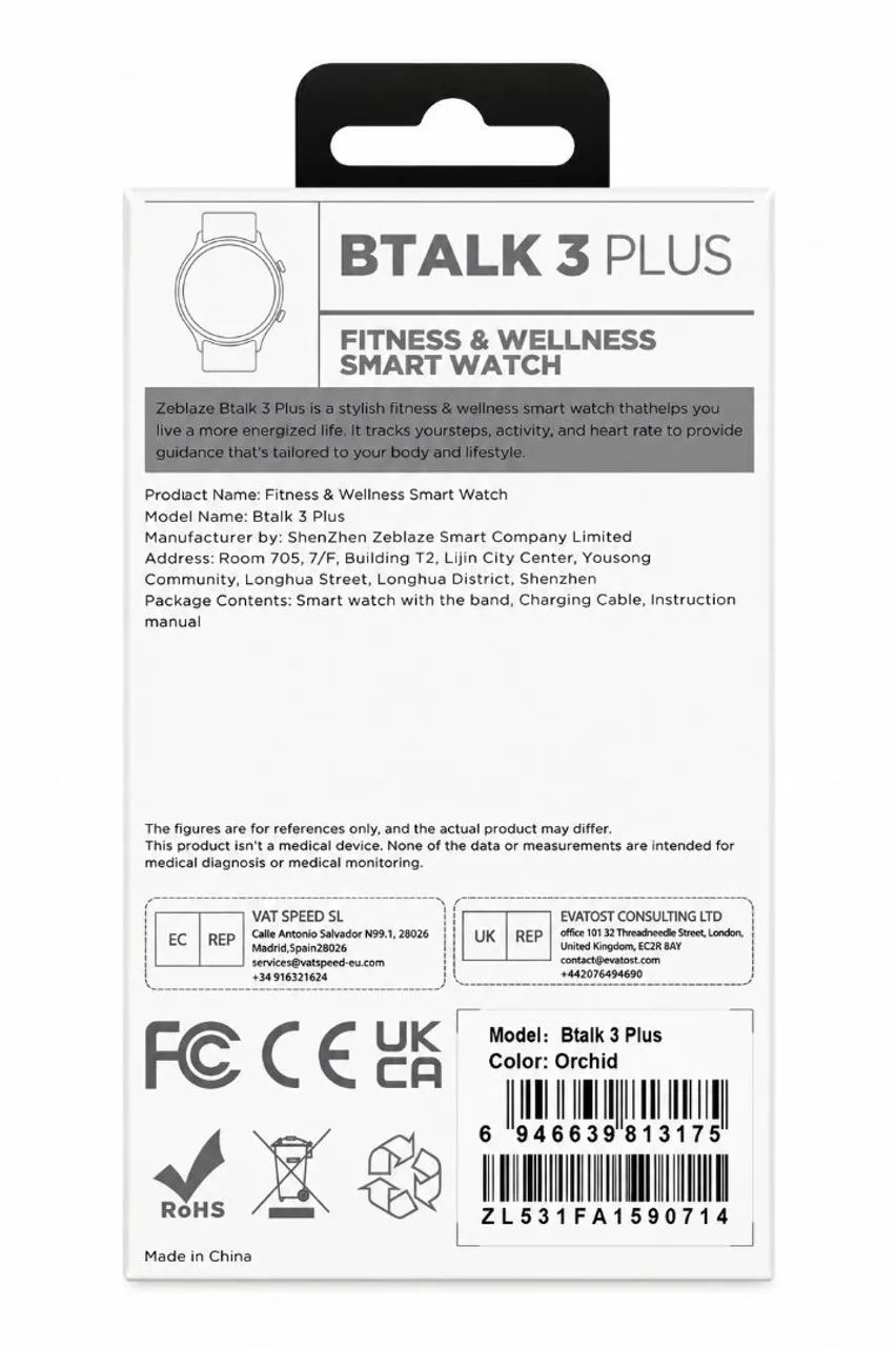 Smartwatch Zeblaze Btalk 3 Plus - Orchid - Foto 3