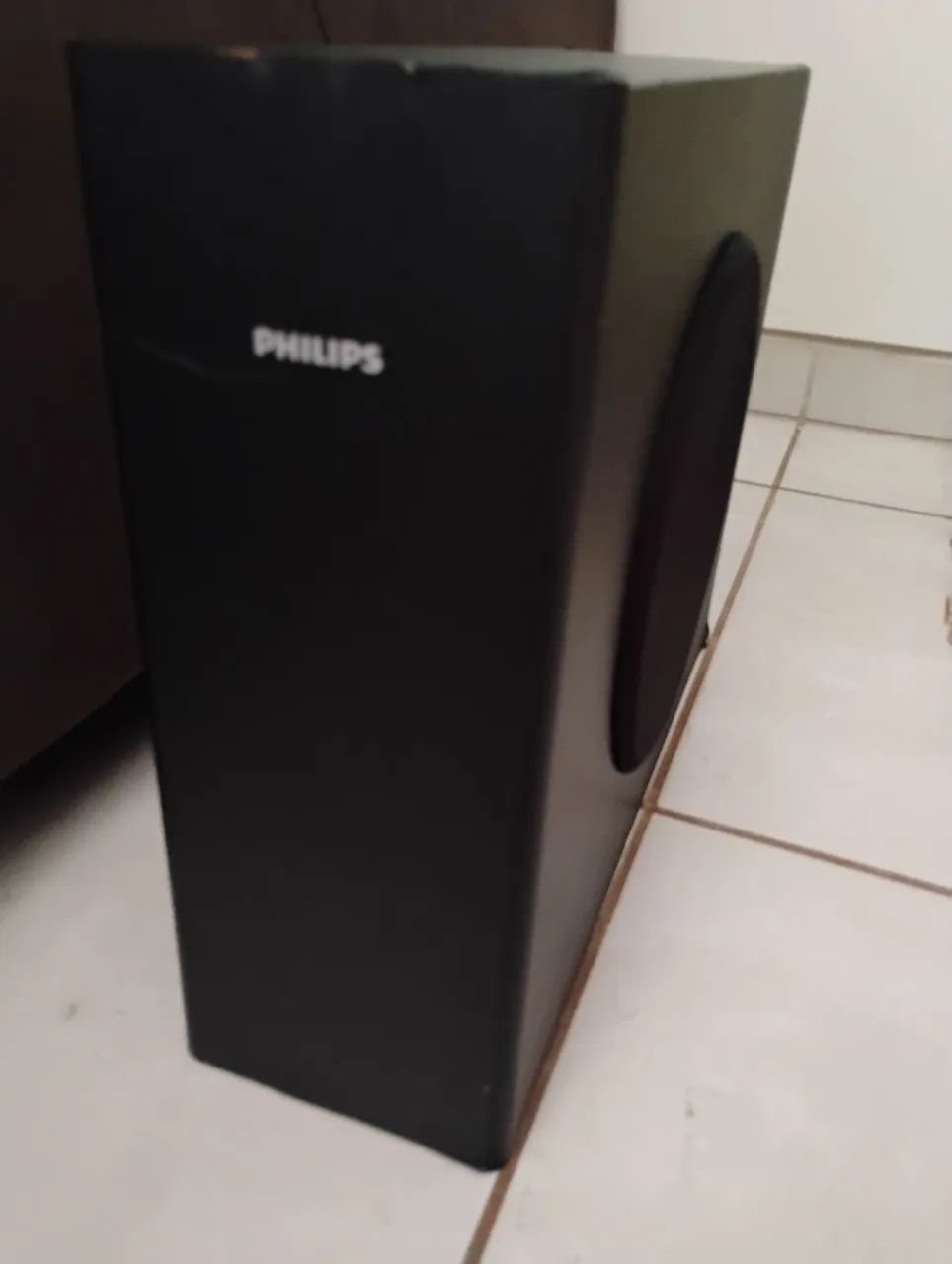 subwoofer philips hts 3564 graves macios e profundos para home theater mini System som - Foto 4