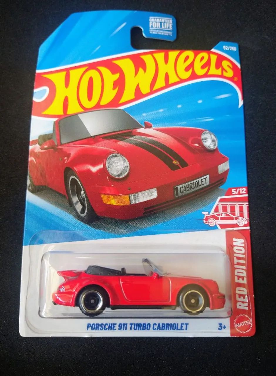 Hot Wheels Porsche 911 Turbo Cabriolet - Red Edition!