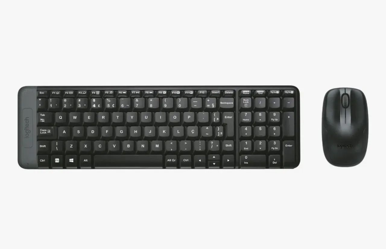 Kit Teclado E Mouse Logitech Sem Fio Mk220