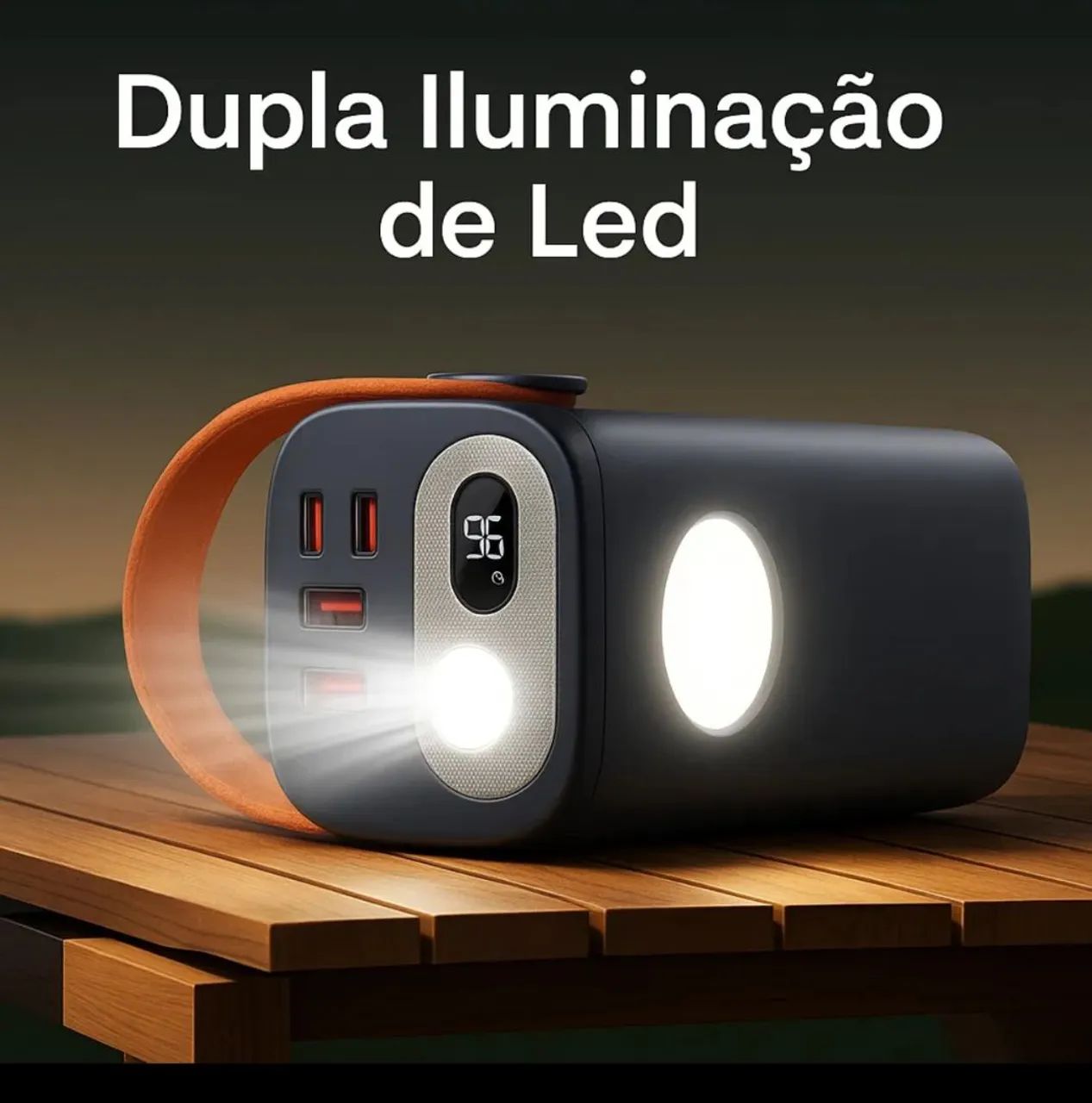 Power bank 60 mil mah Peining turbo starlink bateria portátil WUP-1027 - Foto 6