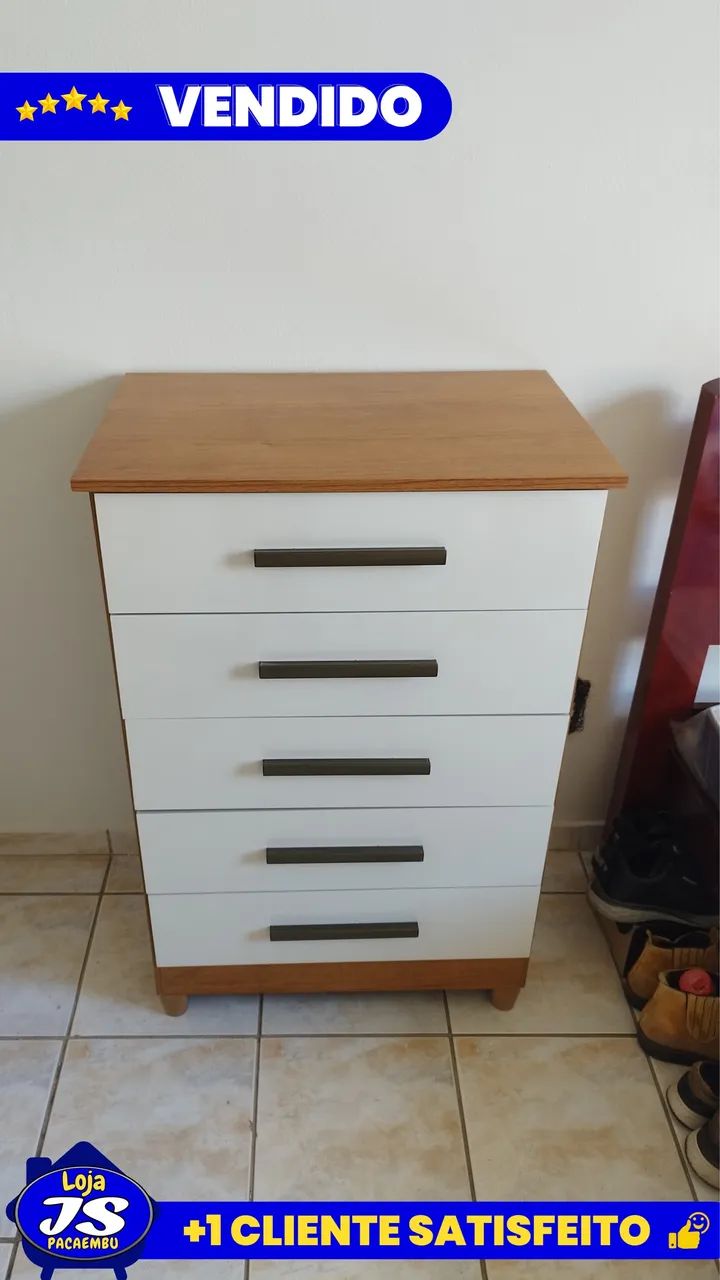 CÔMODA 5 GAVETAS 