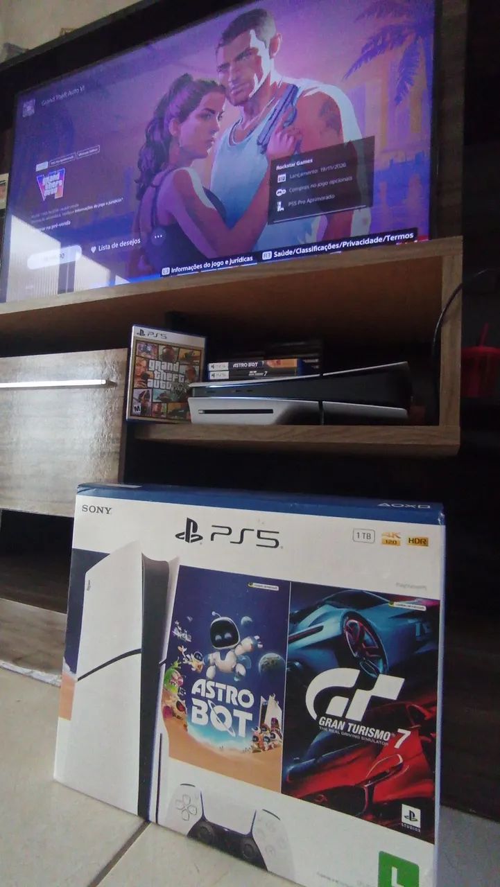 Playstation 5 Console Slim Disk (2025) com GTA V - Foto 4