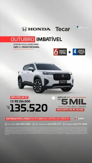 Honda Wr-V EXL 1.5 FLEXONE 16V 5P AUT. 2027