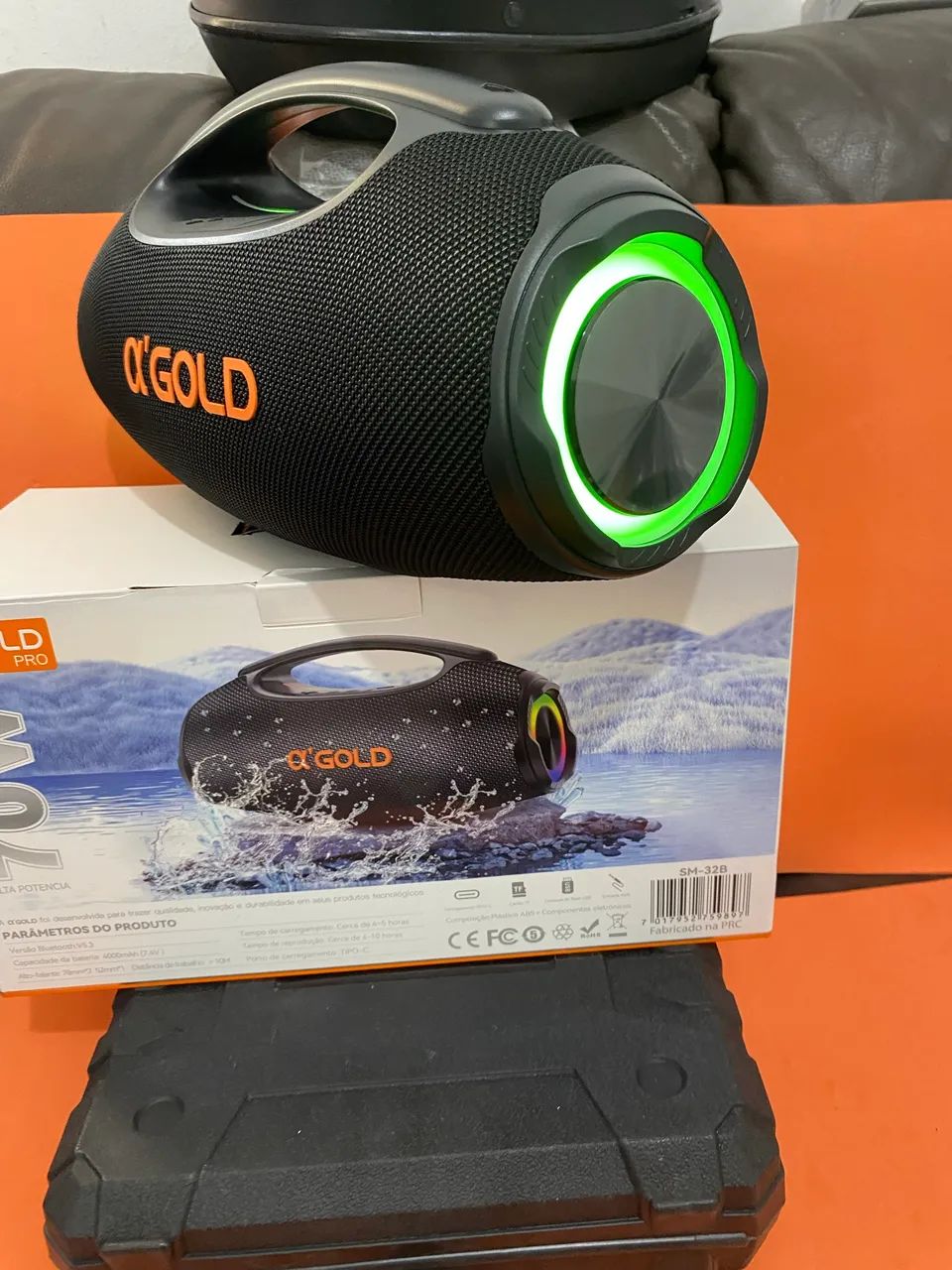 Caixa de som Gold 70 wats Nova Bluetooth 38 cm 