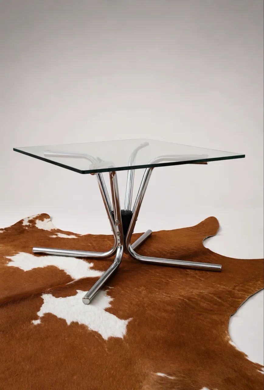 Mesa lateral cromada móveis Pozza  - Foto 2