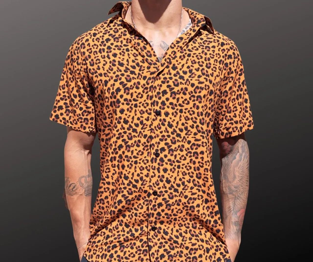 Camisa manga curta animal print - Foto 5