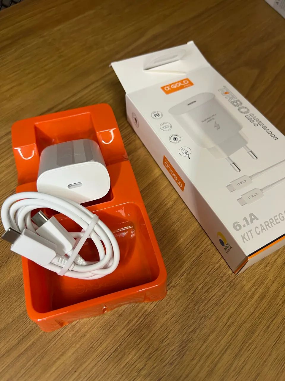 Carregador Turbo Tipo C 30w Para Iphone 15 16 17 Pro Max Branco - Foto 5