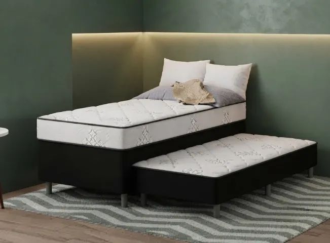 OFERTA! Cama Box Solteiro com Auxiliar..