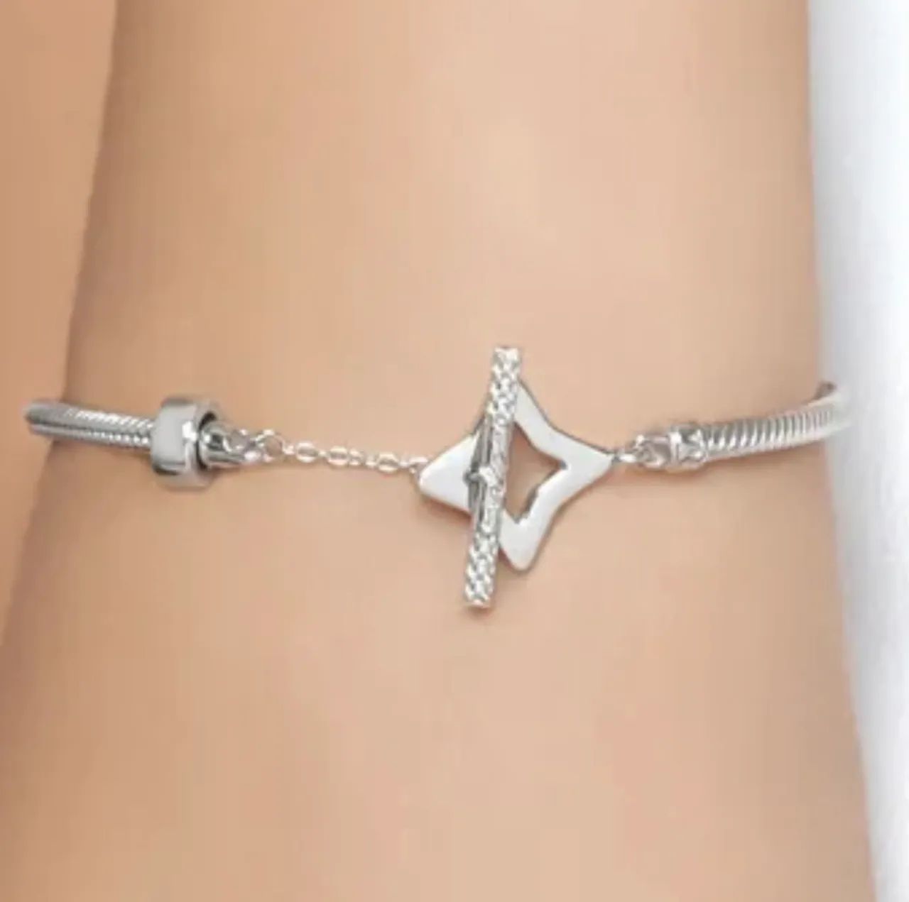 Pulseira Vivara Life Prata 925 Original Estilo Pandora - Foto 2