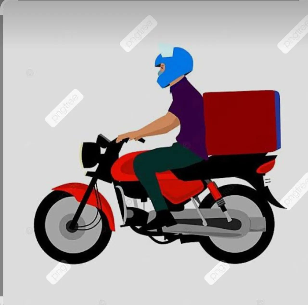 Serviço de entrega e transporte de encomendas.