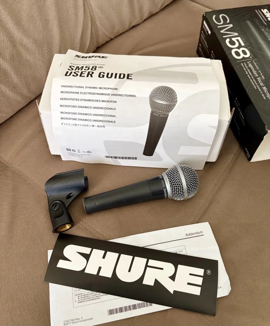Microfone Shure SM58 - Caixa e acessórios - Foto 2