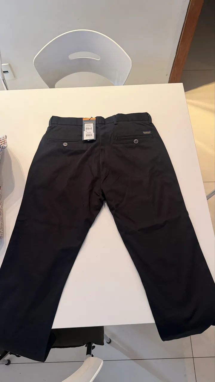 Calça Brooksfield Sarja Marinho 42 Nova com Etiqueta - Foto 3