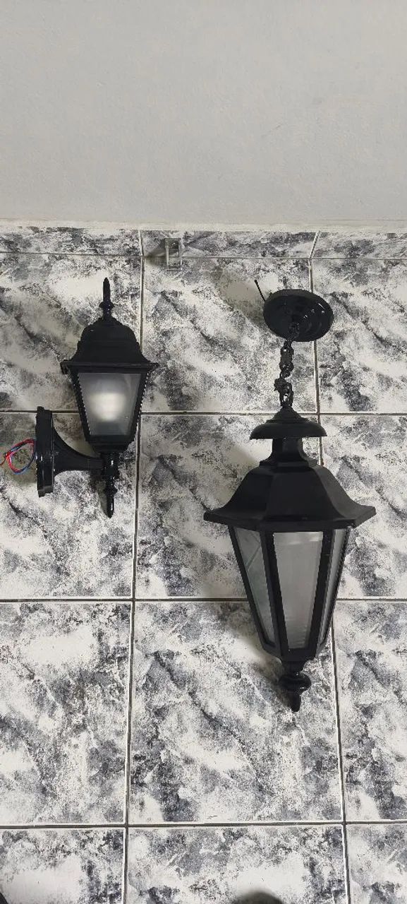 Luminária colonial 