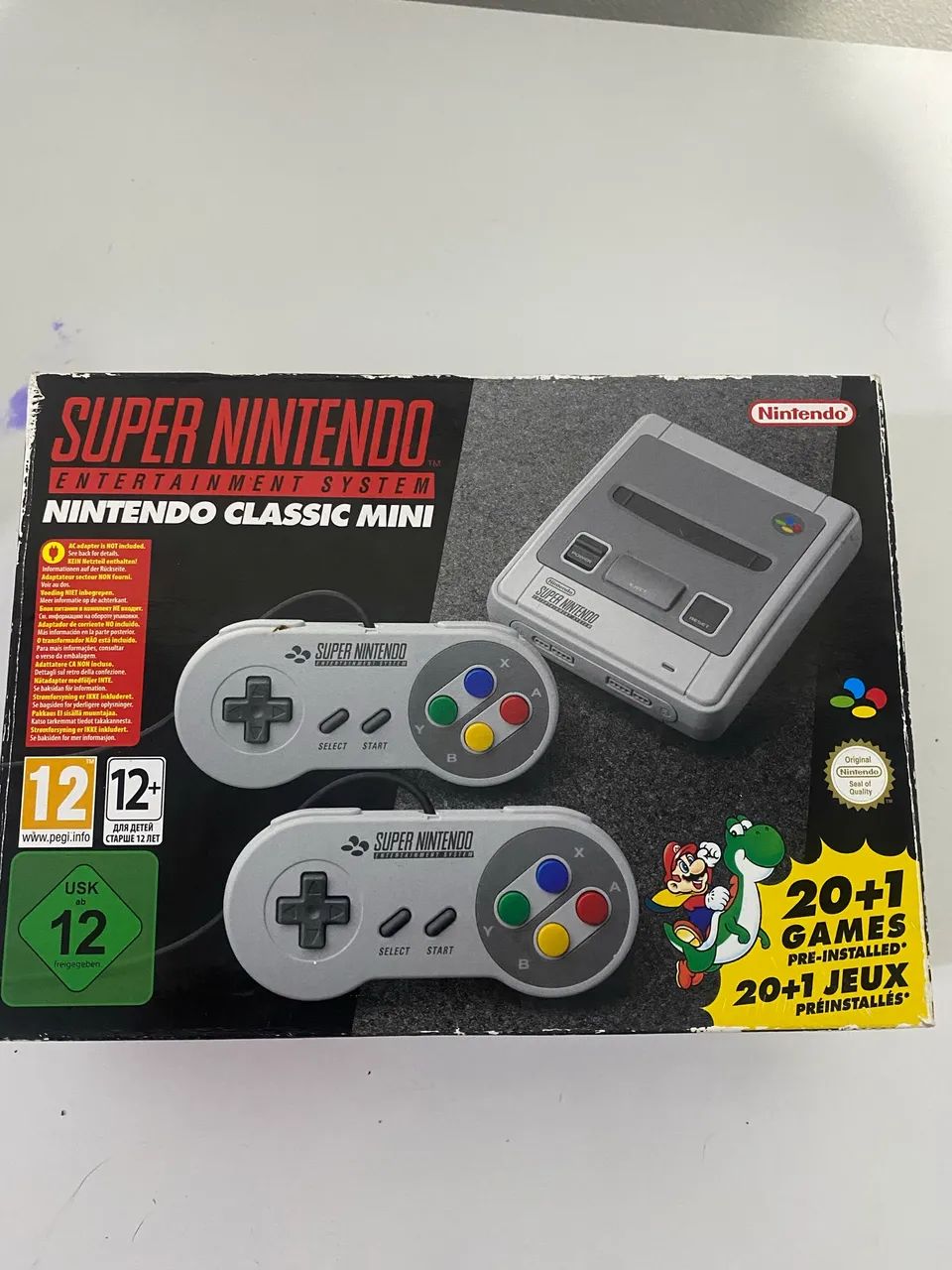 Super Nintendo Classic mini 21 jogos na memória 
