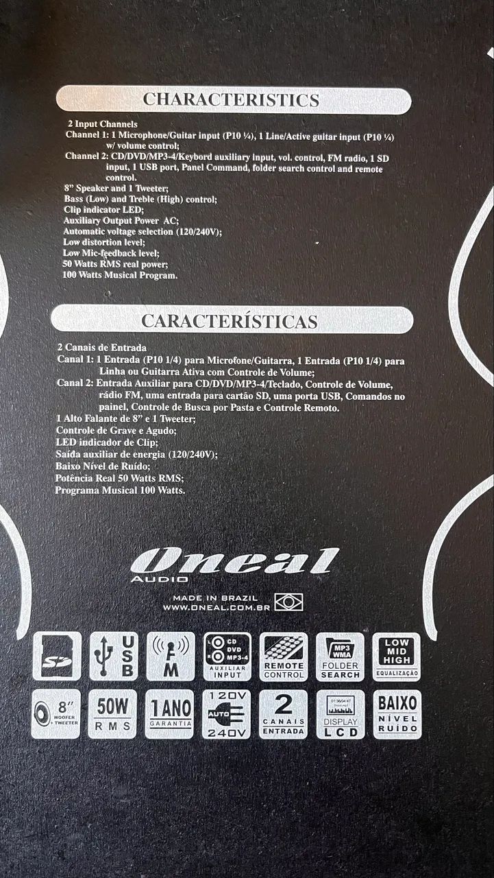 Caixa de som Oneal  - Foto 3
