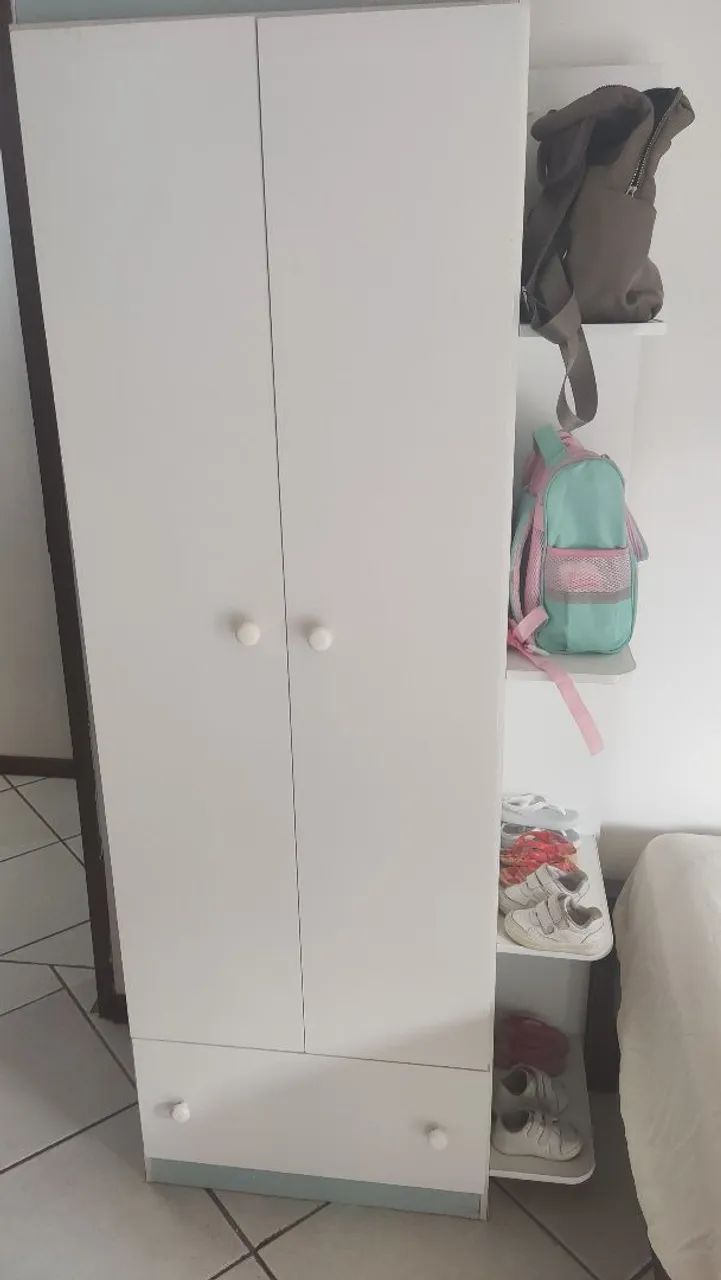 Quarto Infantil Completo - Berço, roupeiro e Cômoda Infantil  - Foto 3