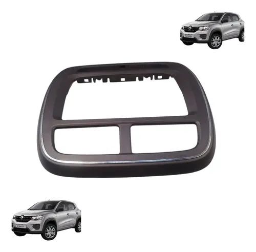 Moldura Central Multimídia Painel Com Detalhe Kwid 2022a2025 Cinza