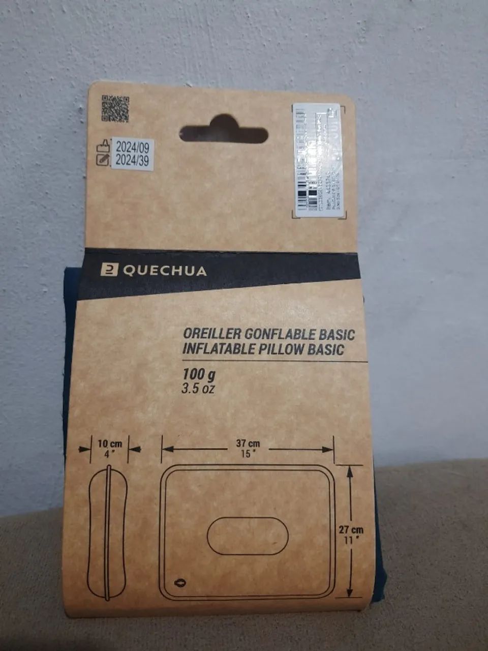 Almofada de Camping Inflável Air Basic Quechua Azul