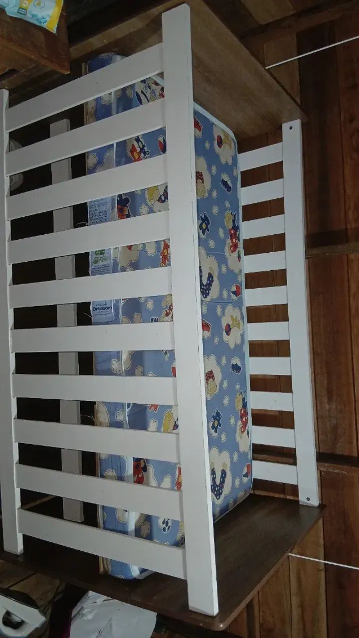 Berço e kit berço para bebê (menina) - Foto 4