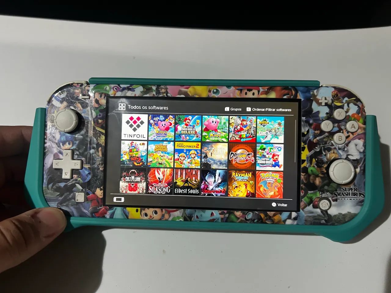 Nintendo Switch lite desbloqueado com sd de 256 gb - Foto 2