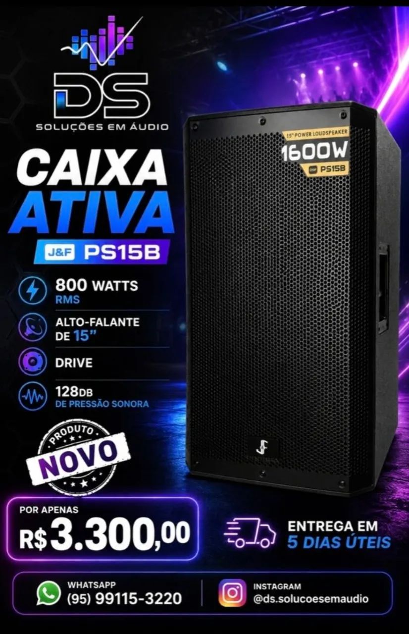 Vende-se Caixa Ativa J&F PS15B