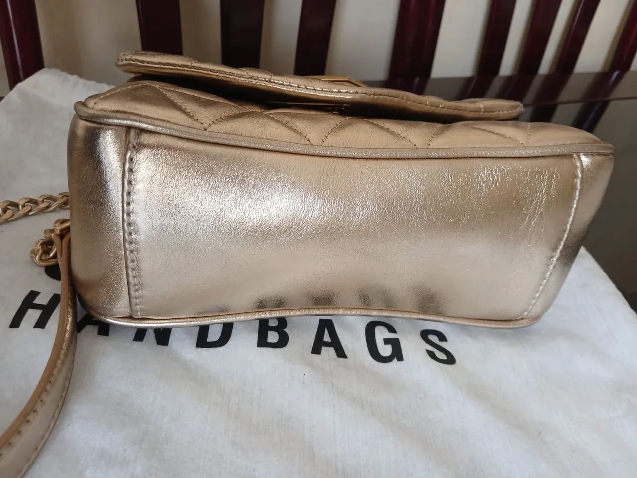 Bolsa dourada 944 schutz  - Foto 5