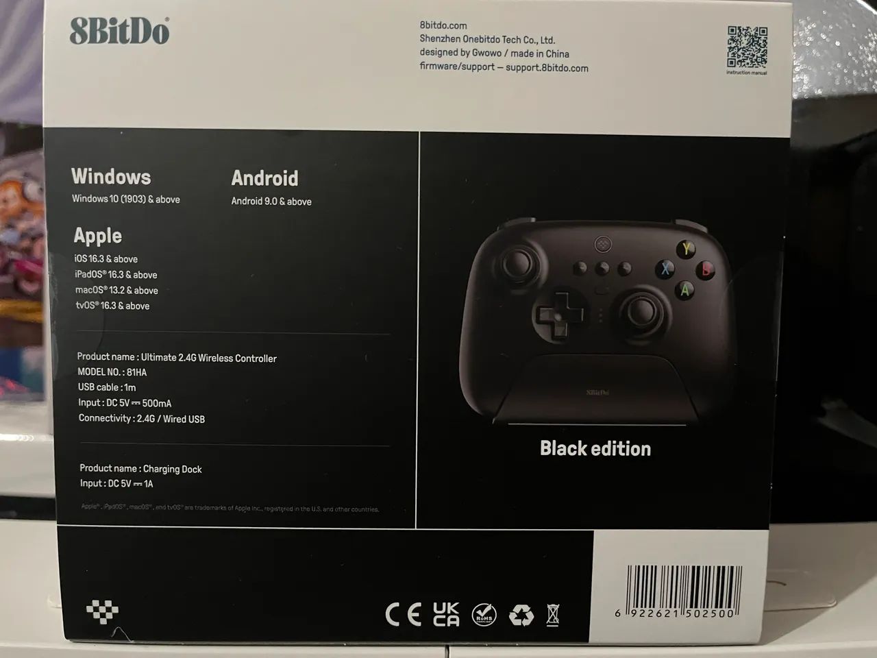 Controle Wireless 8BitDo Ultimate 2.4G para PC, Android e iOS - Com Bluetooth Novo - Foto 2