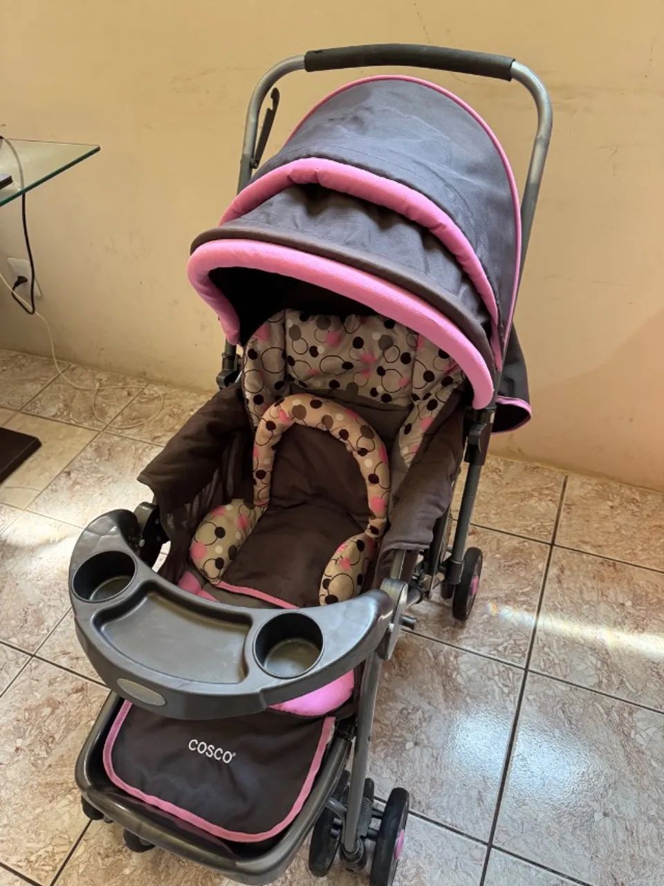 Carrinho de bebê Rosa 