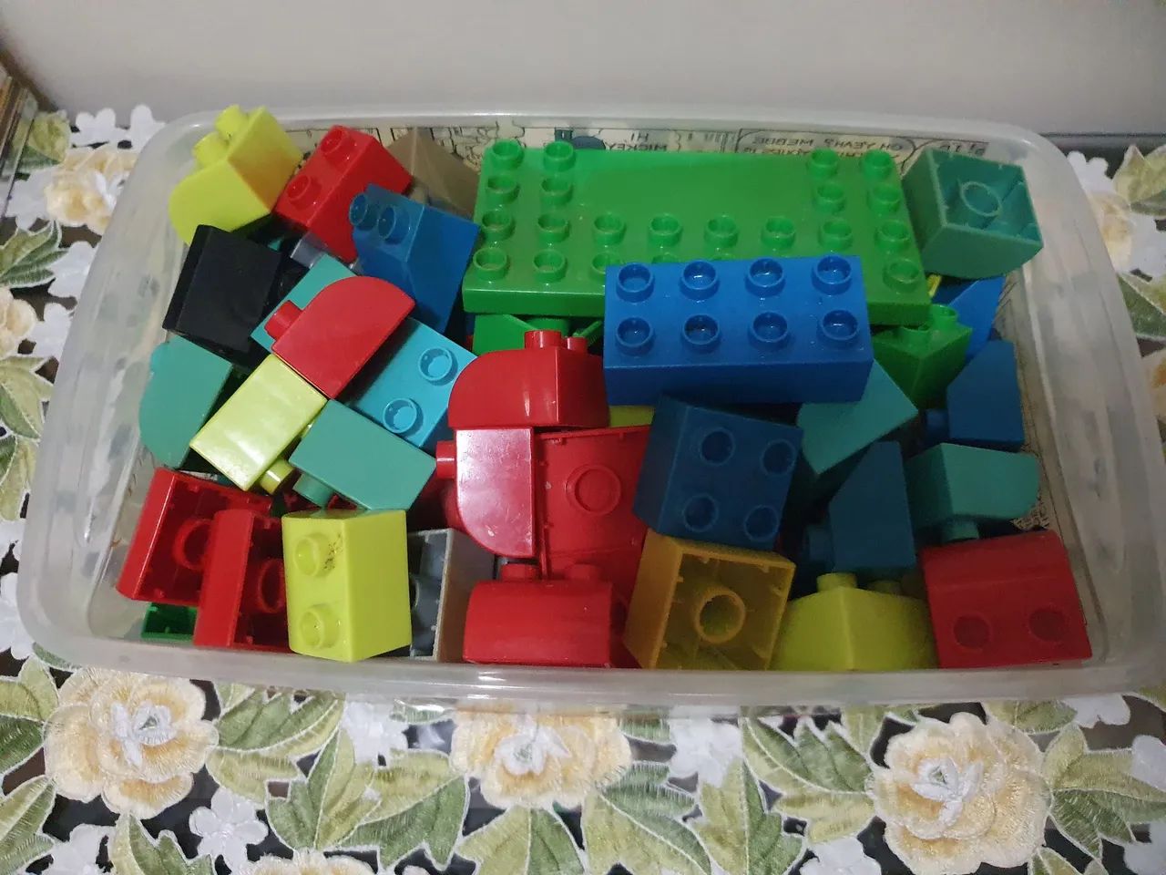 Caixa Lego MegaBloks com 85 peças Vintage - Foto 5