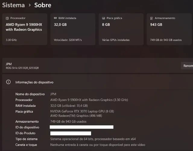 Notebook Asus Rog Strix (2021) Ryzen 9 - Foto 3