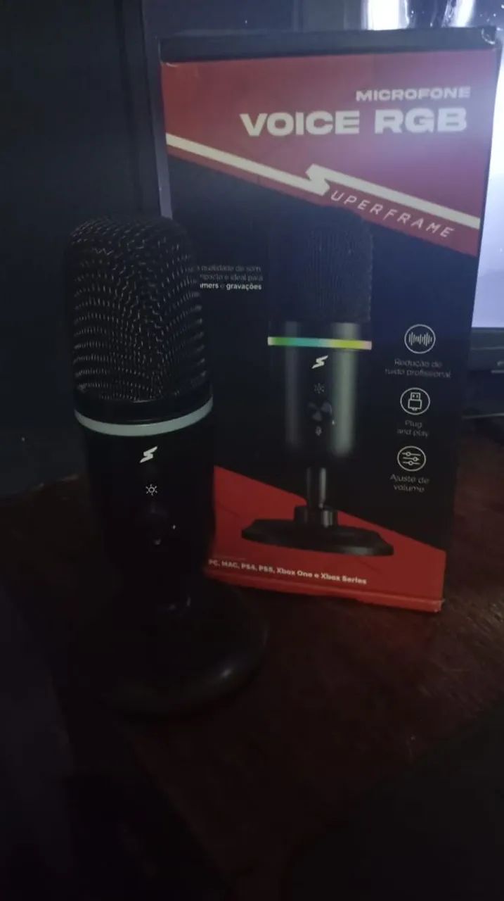 Microfone RGB superframe voice