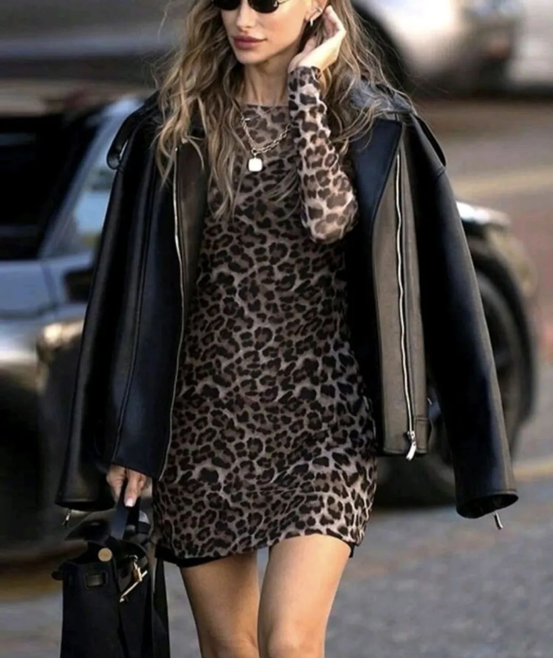 Vestido manga longa oncinha NOVO - Foto 3