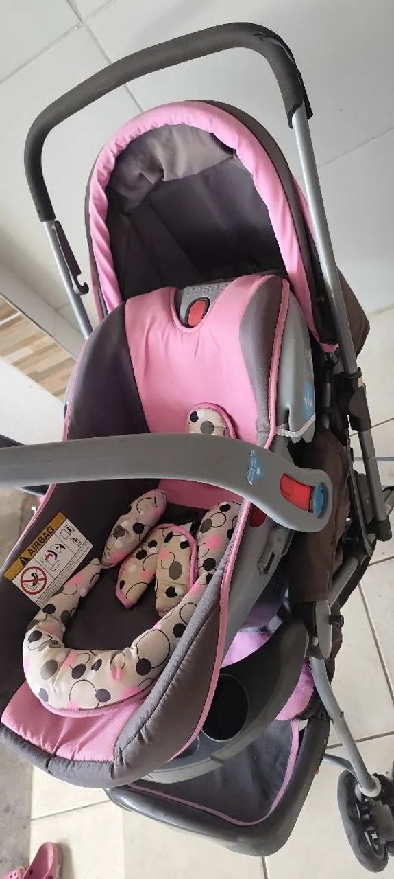 Kit Carrinho, bebê conforto e andaja  - Foto 5