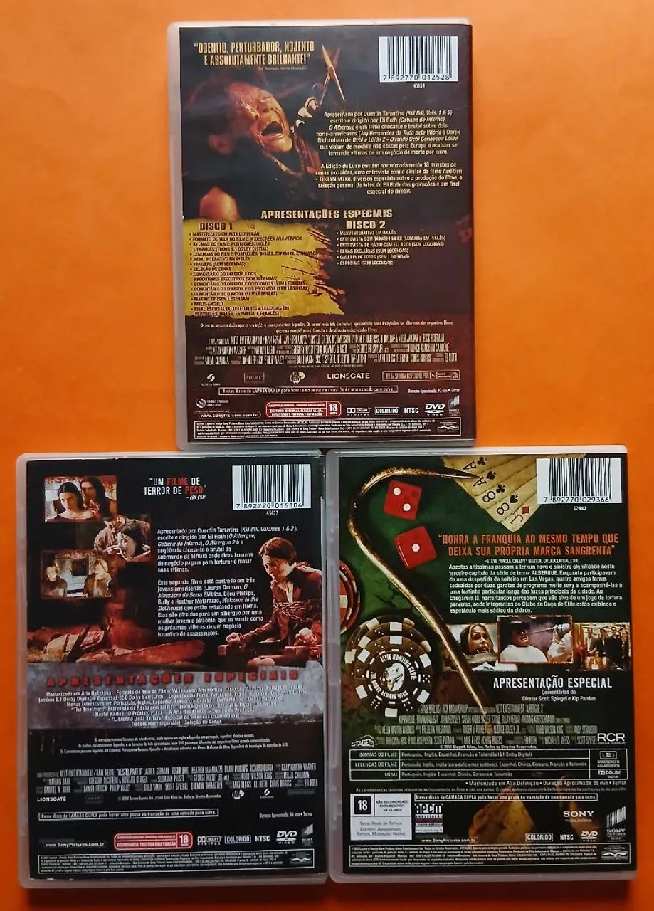 Dvd O Albergue 1, 2 e 3 - Quentin Tarantino - Foto 2