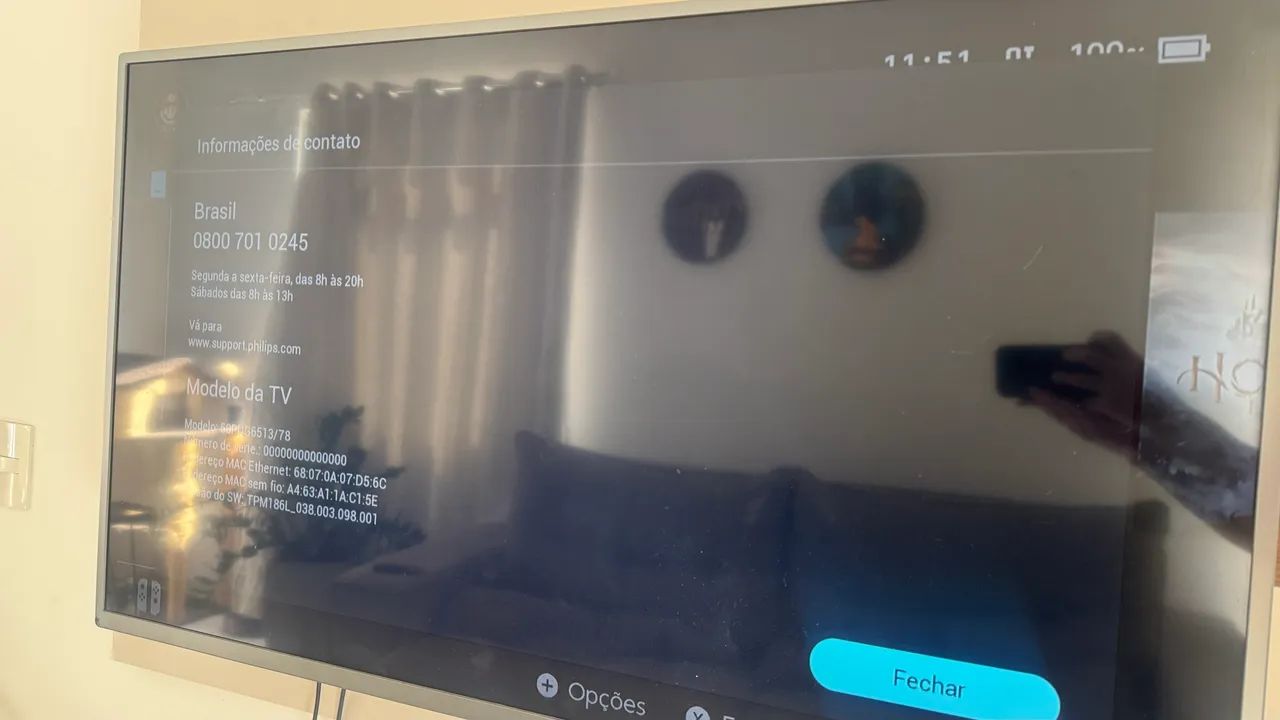 Smart TV Philips 50 polegadas  - Foto 3