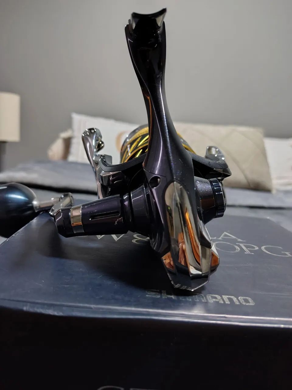 Molinete Shimano Stella SW 8000 PG+ 300m de linha YGK X8 70 LBS  - Foto 5