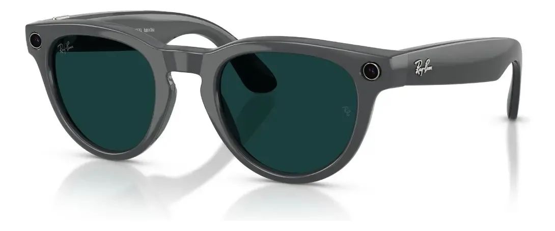 Oculos Ray-ban Meta Headliner 2 Shiny Ast Grey / Trans Emerald Transitions - Foto 3