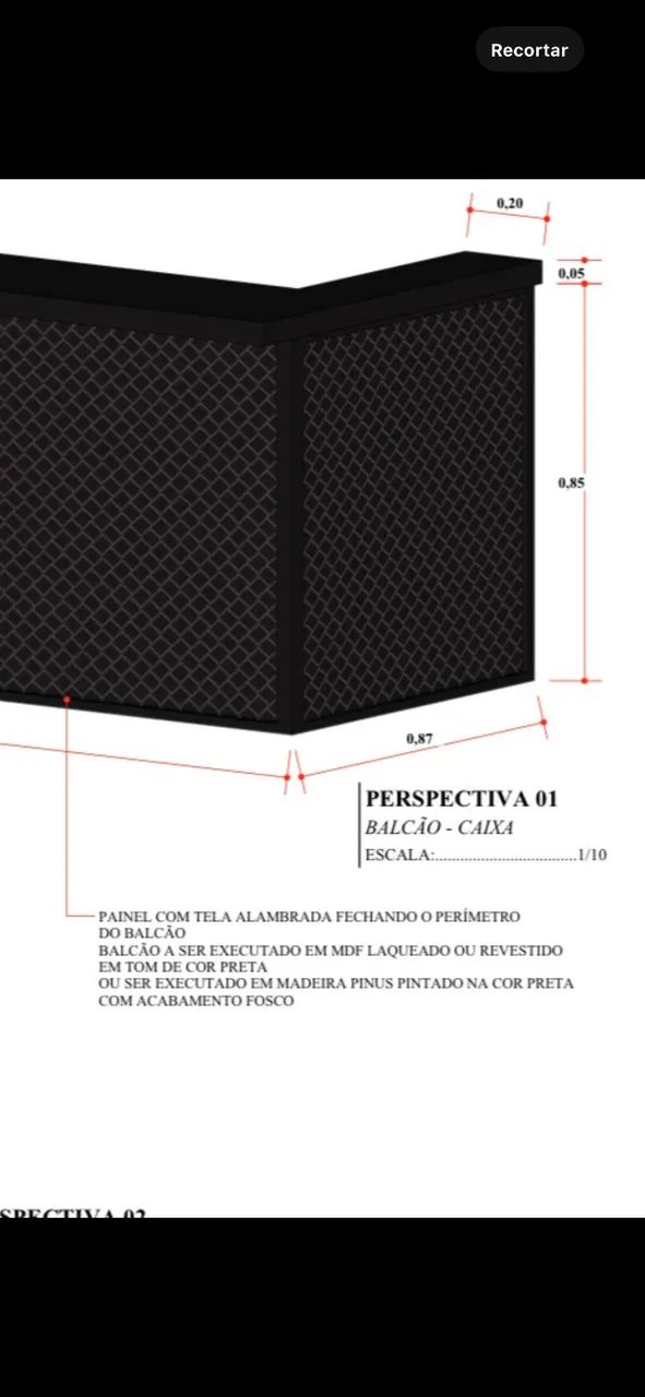 Balcão de caixa para lojas  - Foto 2