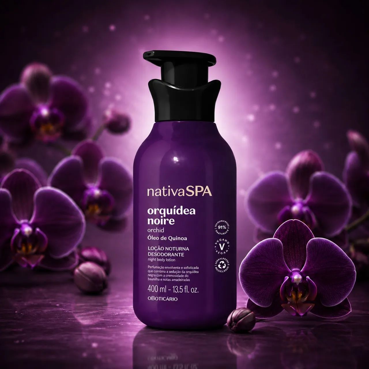 História Nativa SPA Orquídea Noire 400ml - Foto 3